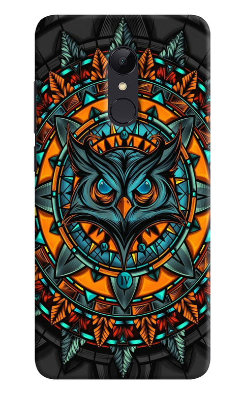 Angry Owl Art Redmi Note 5 Back Cover