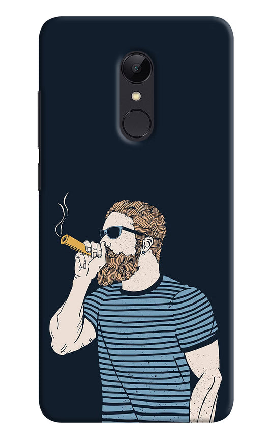 Smoking Redmi Note 5 Hard Case Back Cover by Casekaro