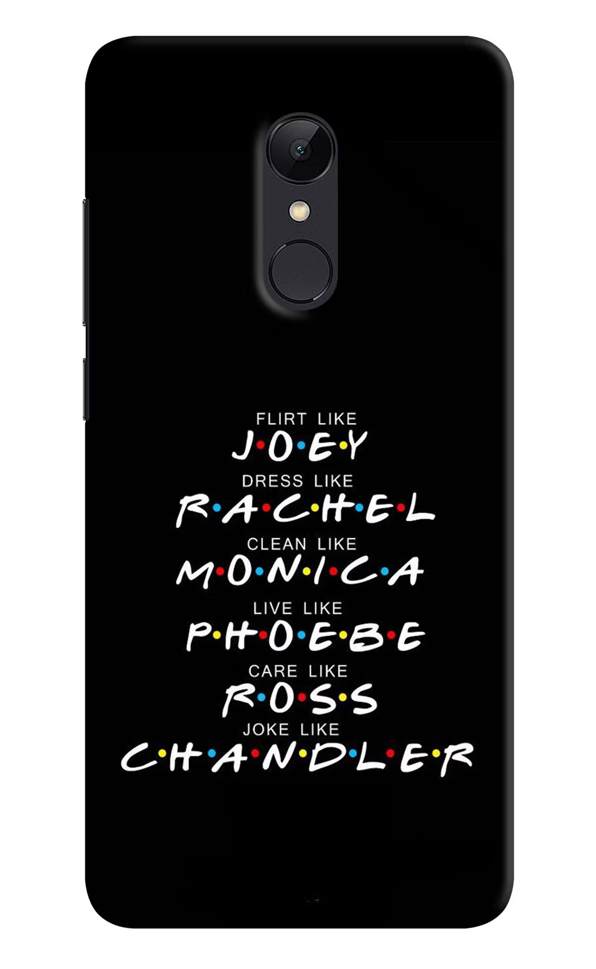 FRIENDS Character Redmi Note 5 Hard Case Back Cover by Casekaro