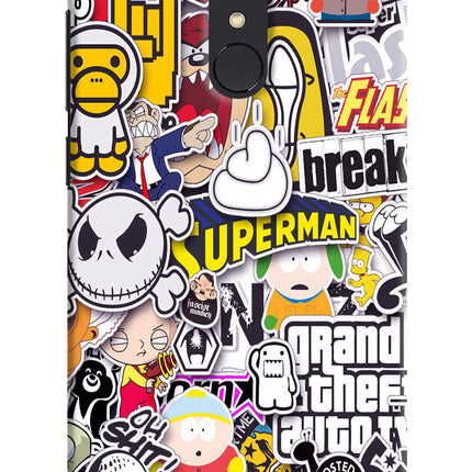 Sticker Bomb Redmi Note 5 Hard Case Back Cover by Casekaro