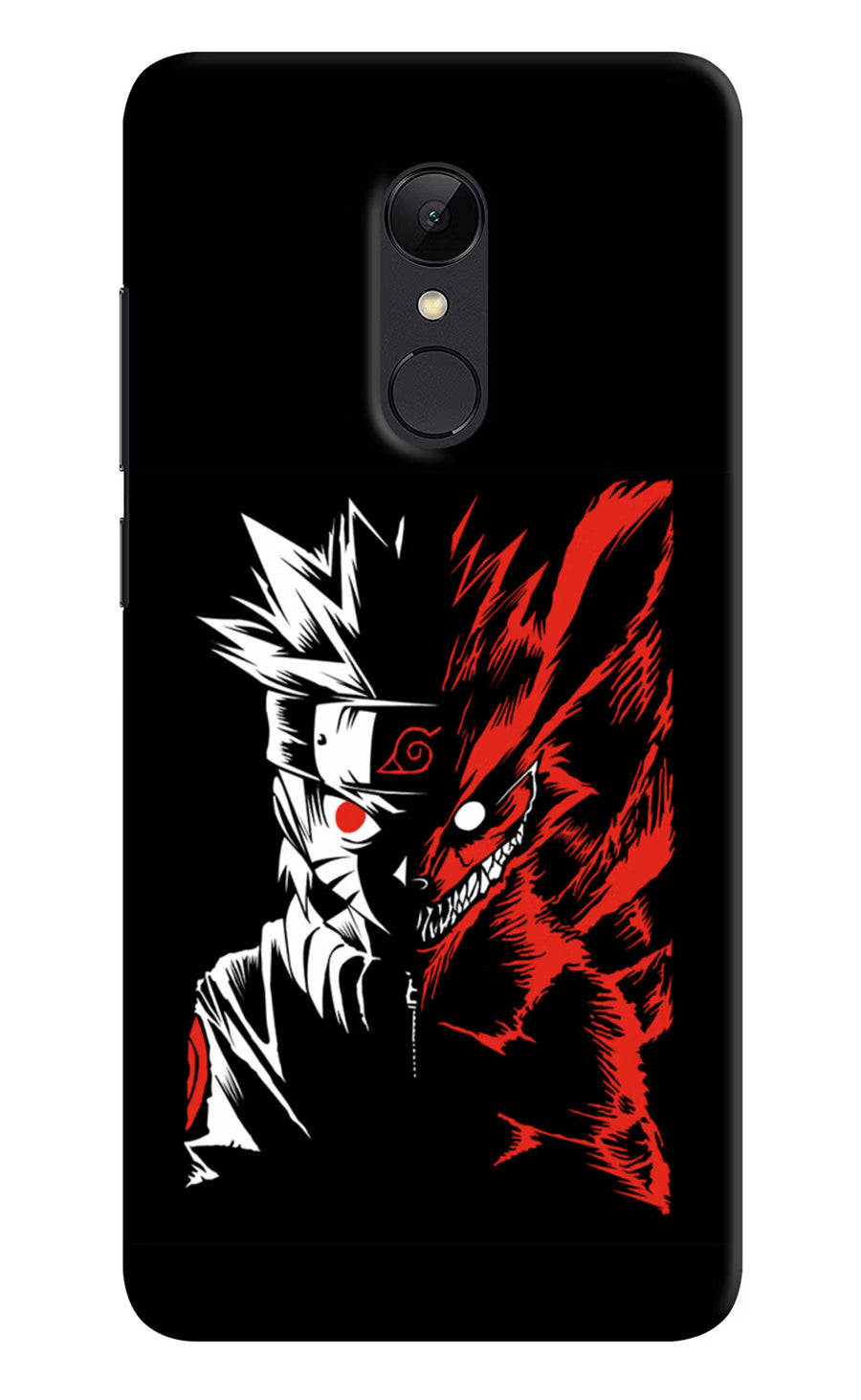 Naruto Two Face Redmi Note 5 Back Cover, Hard case
