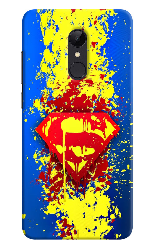 Superman logo Redmi Note 5 Hard Case Back Cover by Casekaro