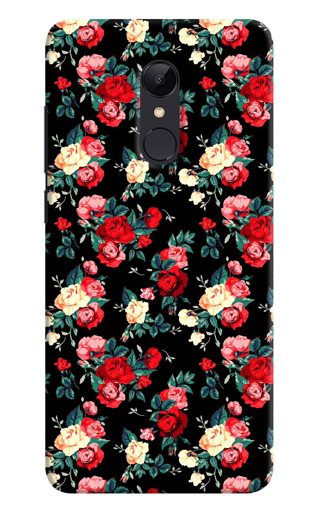 Rose Pattern Redmi Note 5 Hard Case Back Cover by Casekaro