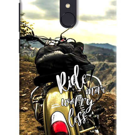 Ride More Worry Less Redmi Note 5 Hard Case Back Cover by Casekaro