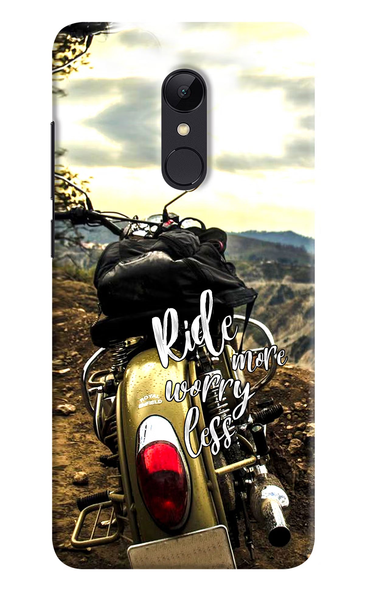Ride More Worry Less Redmi Note 5 Hard Case Back Cover by Casekaro