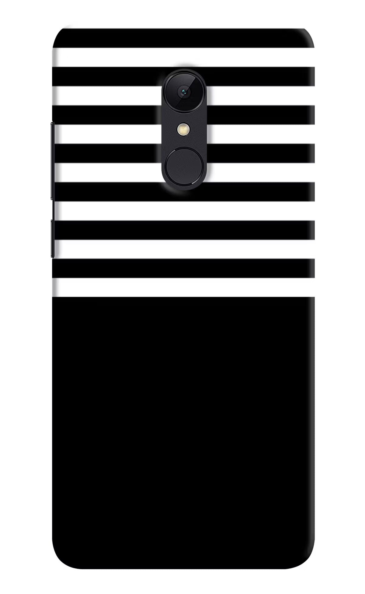 Black and White Print Redmi Note 5 Hard Case Back Cover by Casekaro