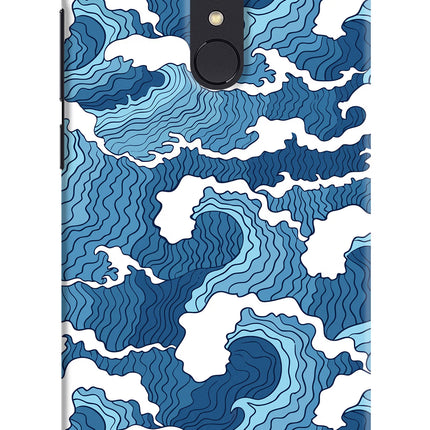 Blue Waves Redmi Note 5 Hard Case Back Cover by Casekaro