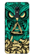 Green Owl Redmi Note 5 Hard Case Back Cover by Casekaro
