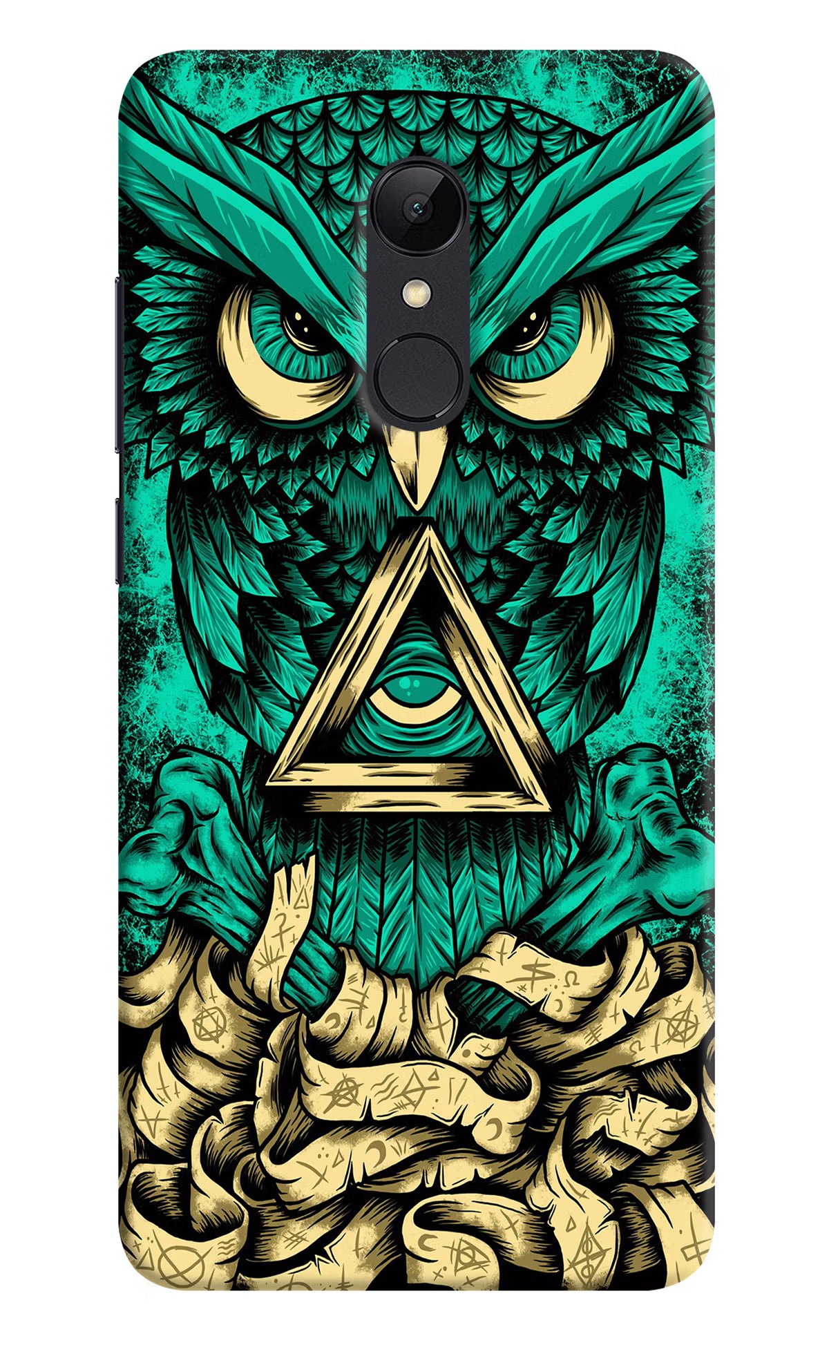 Green Owl Redmi Note 5 Hard Case Back Cover by Casekaro