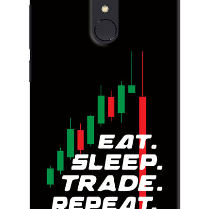 Eat Sleep Trade Repeat Redmi Note 5 Hard Case Back Cover by Casekaro