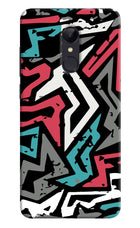 Geometric Graffiti Redmi Note 5 Hard Case Back Cover by Casekaro