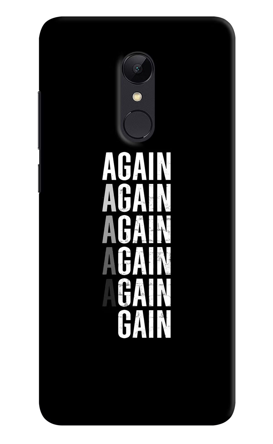 Again Again Gain Redmi Note 5 Back Cover, Hard case