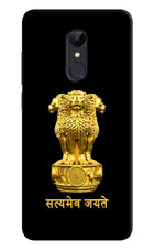 Satyamev Jayate Golden Redmi Note 5 Hard Case Back Cover by Casekaro