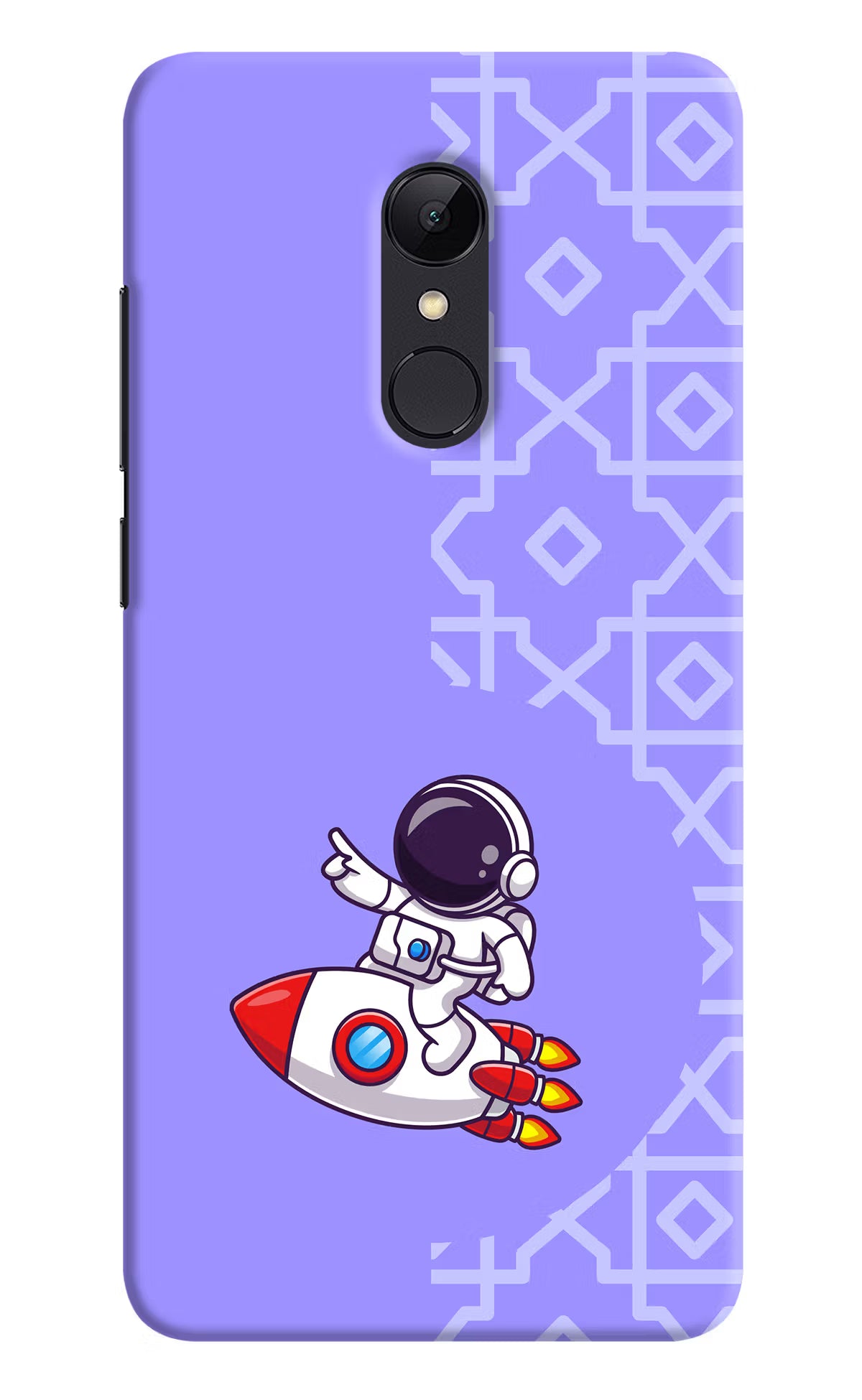 Cute Astronaut Redmi Note 5 Hard Case Back Cover by Casekaro