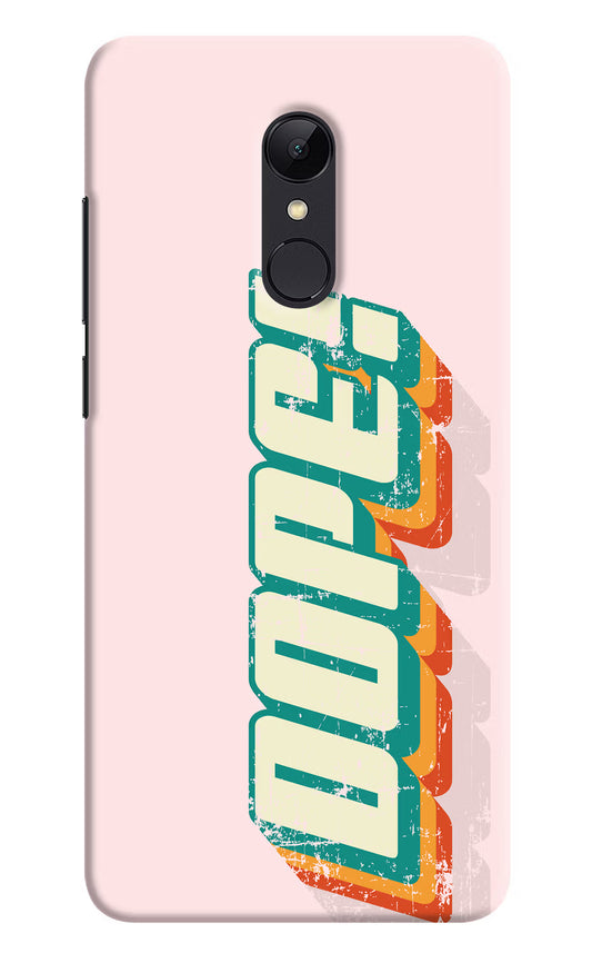 Dope Redmi Note 5 Hard Case Back Cover by Casekaro