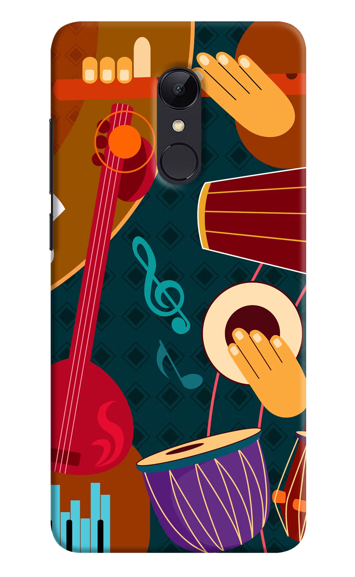 Music Instrument Redmi Note 5 Hard Case Back Cover by Casekaro