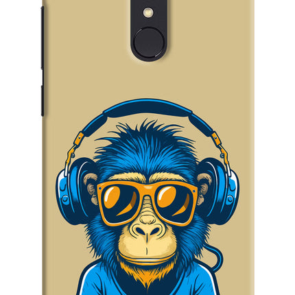 Monkey Headphone Redmi Note 5 Hard Case Back Cover by Casekaro
