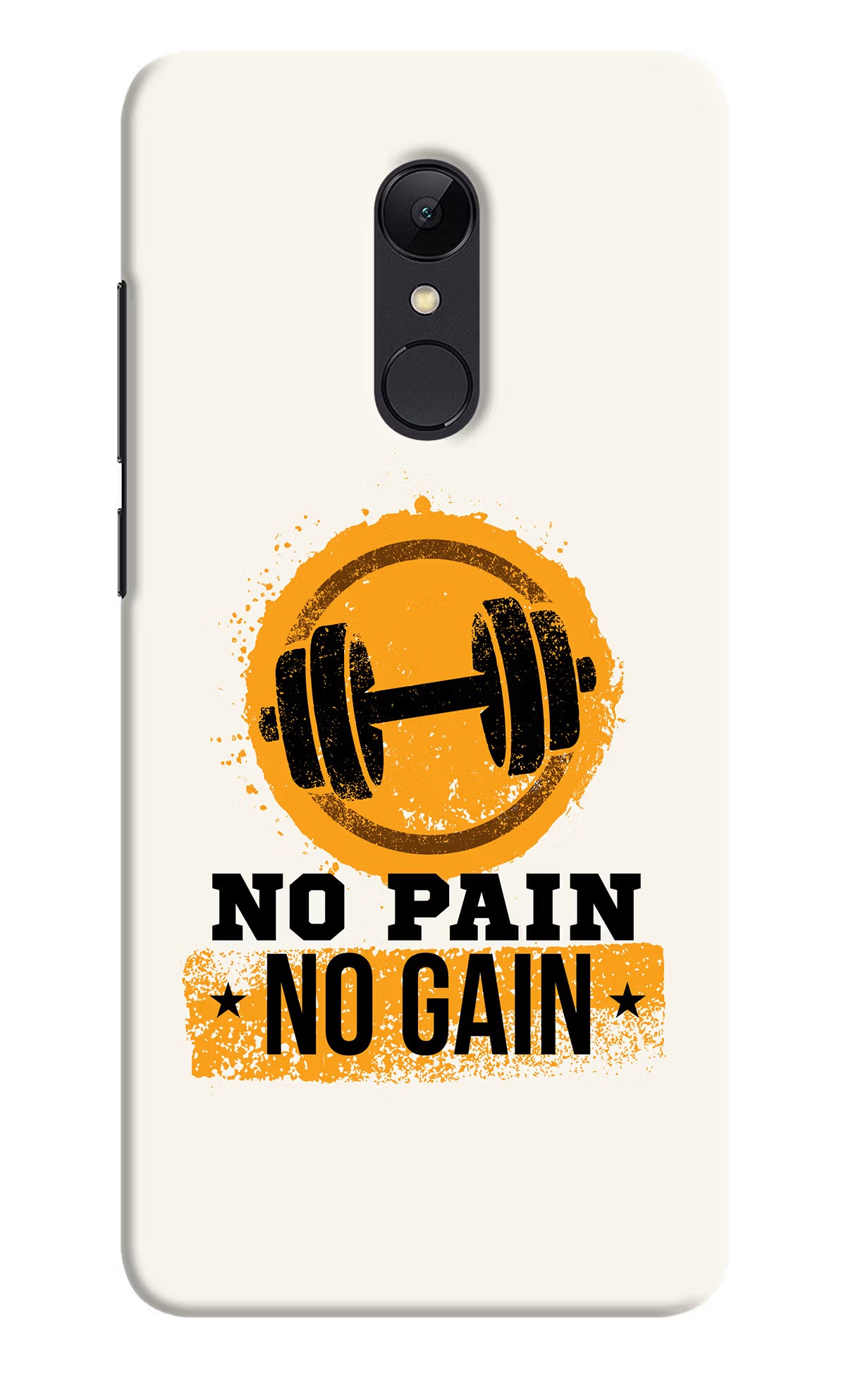 No Pain No Gain Redmi Note 5 Hard Case Back Cover by Casekaro