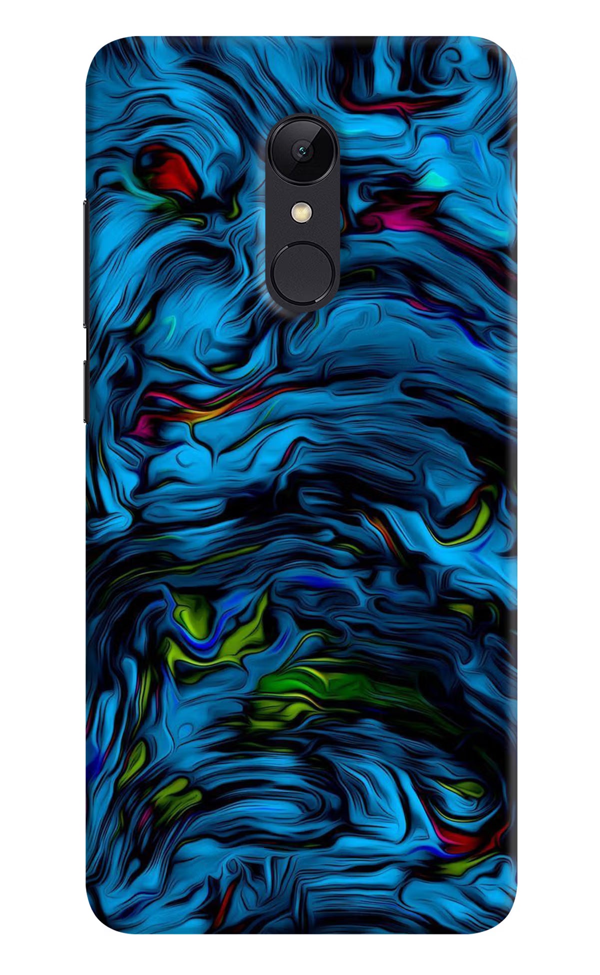 Dark Blue Abstract Redmi Note 5 Hard Case Back Cover by Casekaro