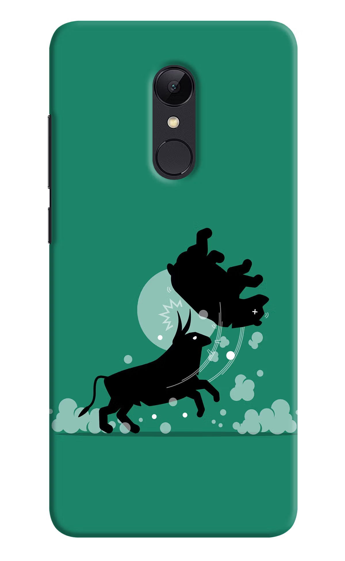Bull Conqueror Redmi Note 5 Hard Case Back Cover by Casekaro