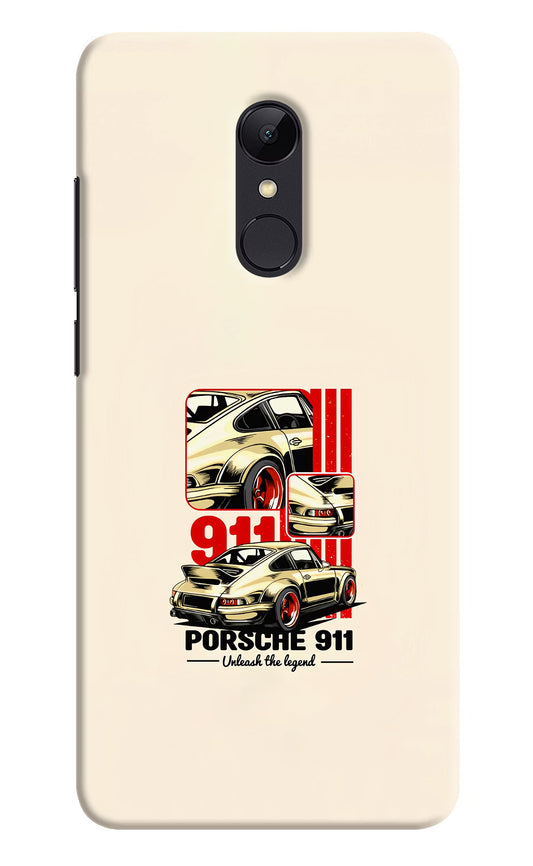 Classic Porsche 911 Redmi Note 5 Hard Case Back Cover by Casekaro