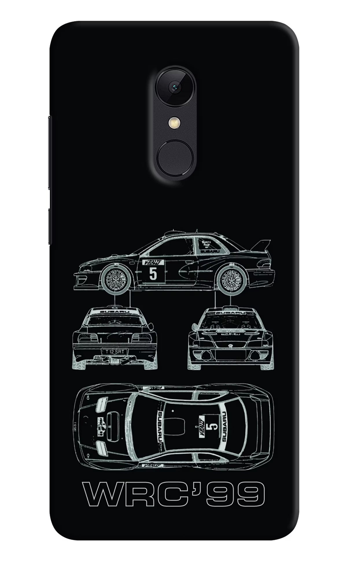 WRC'99 Redmi Note 5 Hard Case Back Cover by Casekaro