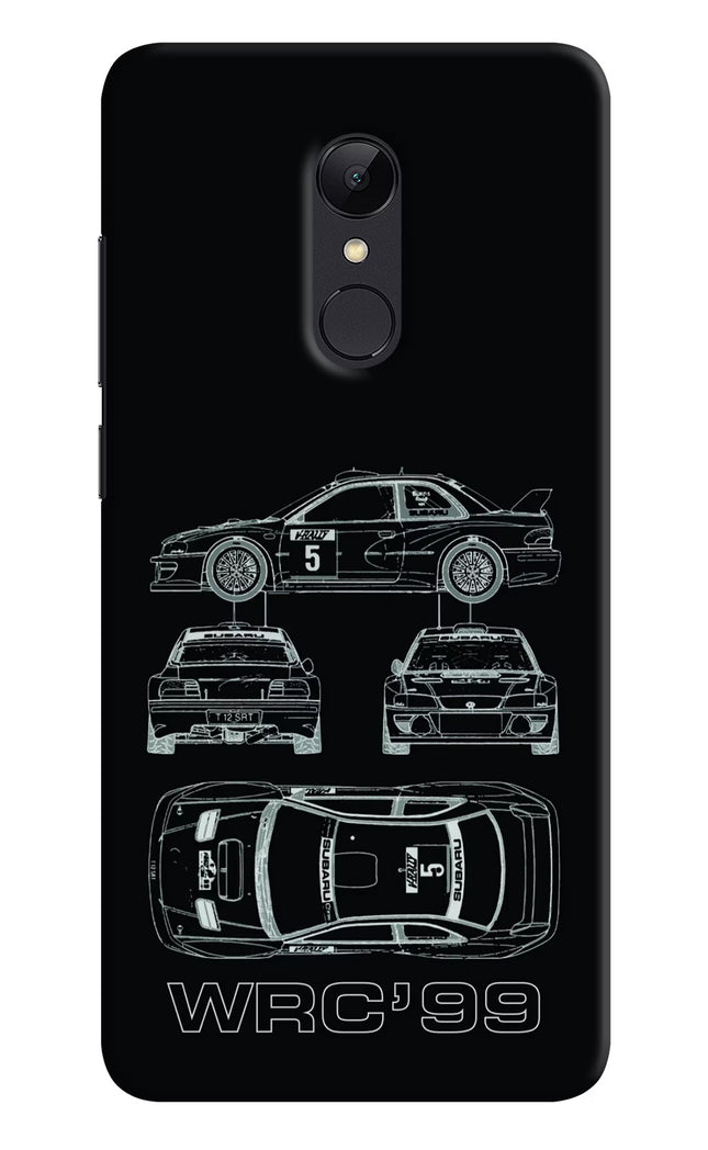 WRC'99 Redmi Note 5 Hard Case Back Cover by Casekaro