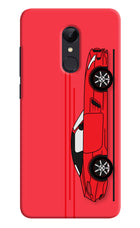 Red Velocity Redmi Note 5 Hard Case Back Cover by Casekaro