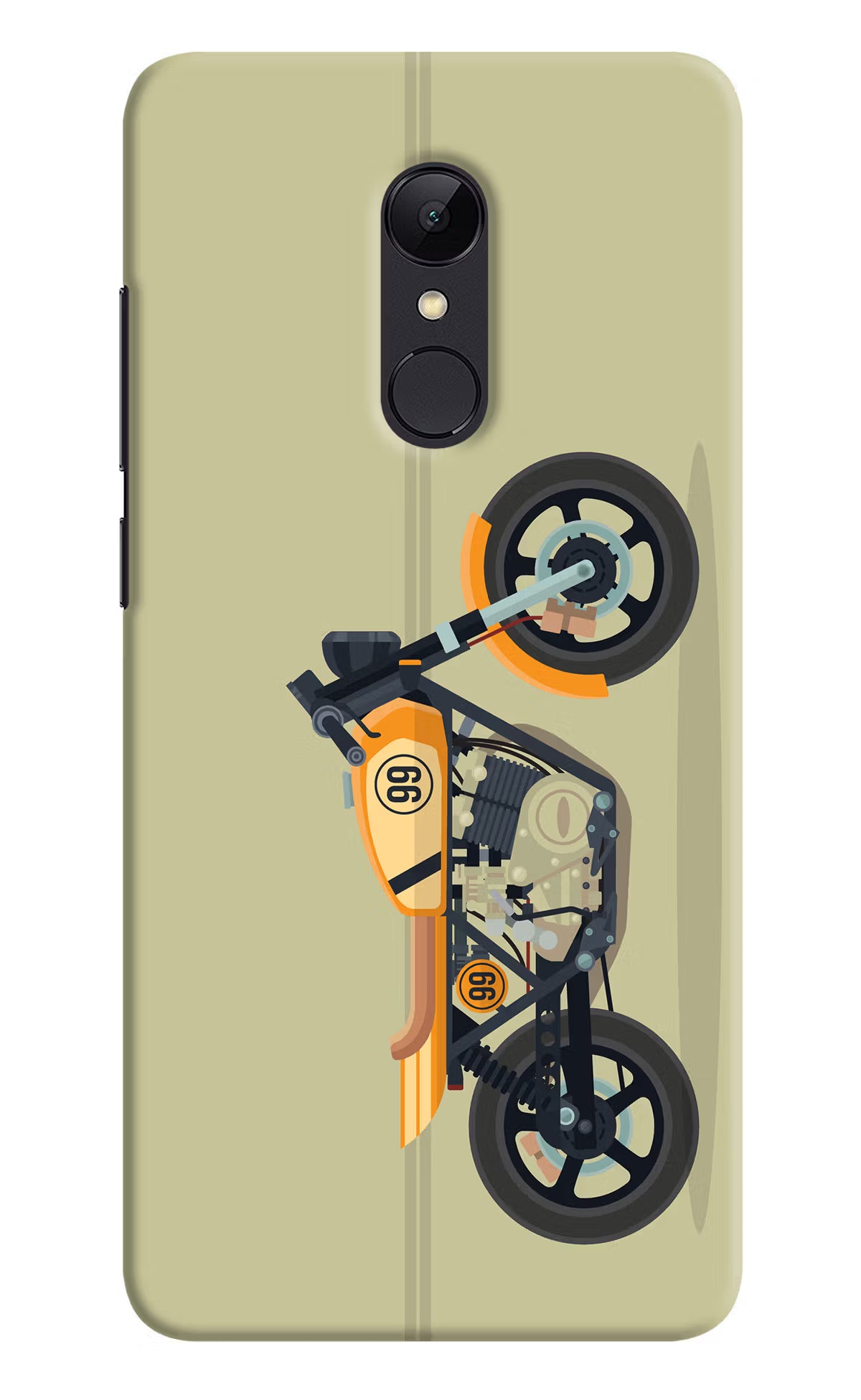 Vertical Speedster Redmi Note 5 Hard Case Back Cover by Casekaro