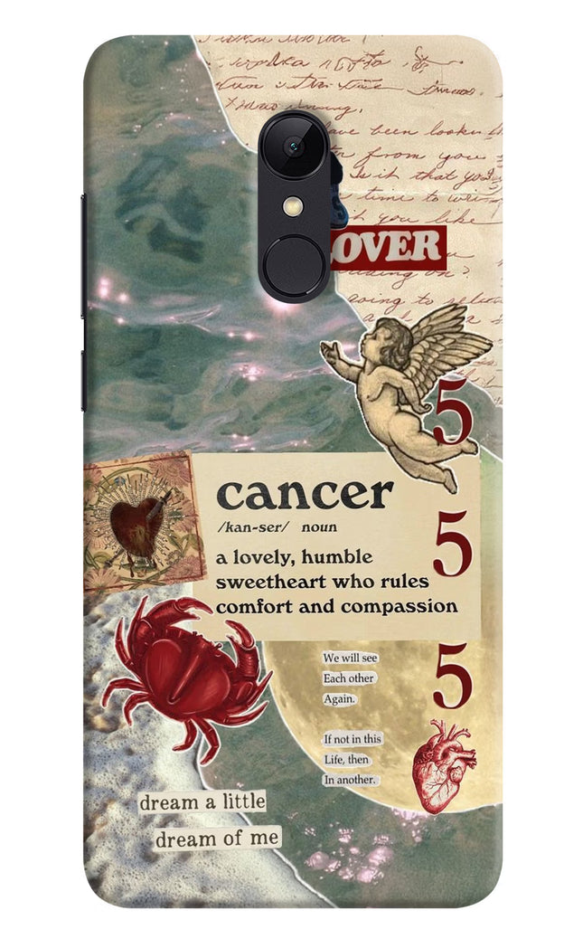 Cancer Zodiac Redmi Note 5 Hard Case Back Cover by Casekaro