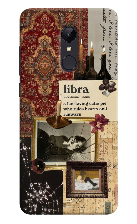Libra Zodiac Redmi Note 5 Hard Case Back Cover by Casekaro