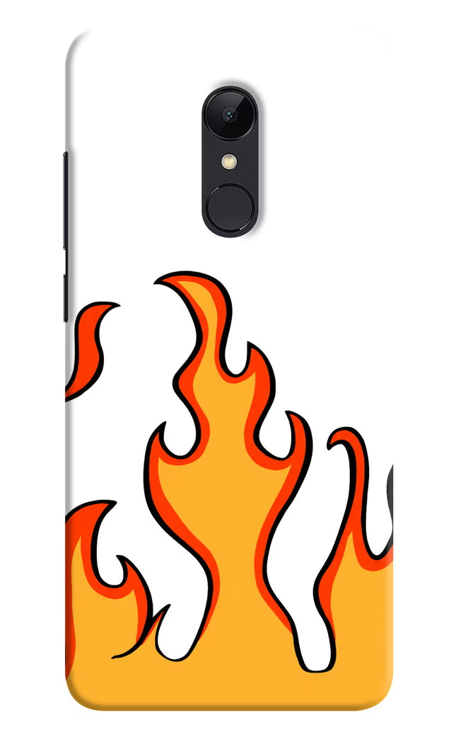 Fired Up – White Redmi Note 5 Hard Case Back Cover by Casekaro