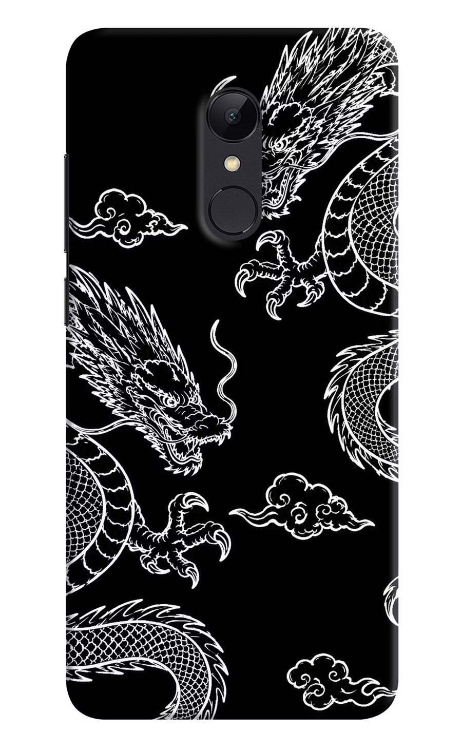Twin Dragons Redmi Note 5 Back Cover, Hard case