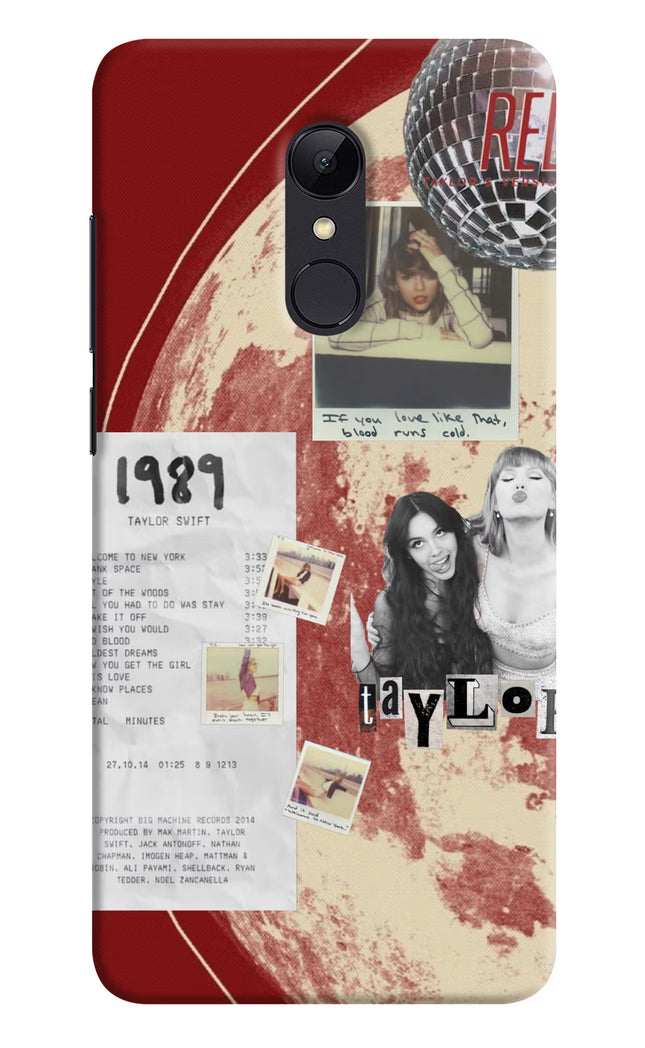 Taylor Swift Redmi Note 5 Hard Case Back Cover by Casekaro