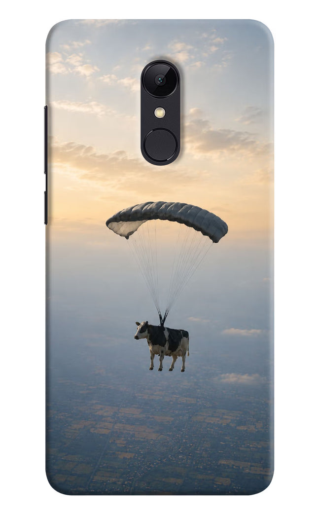 Skydiving Cow Redmi Note 5 Hard Case Back Cover by Casekaro