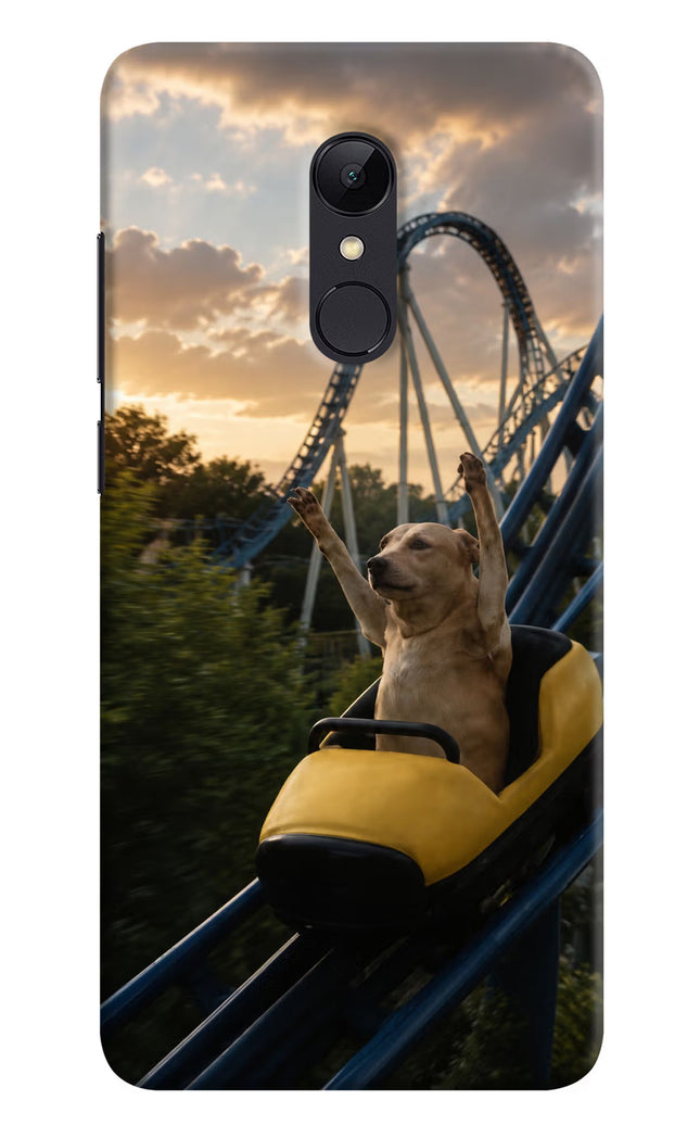 Rollercoaster Dog Redmi Note 5 Hard Case Back Cover by Casekaro