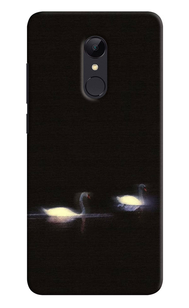 Silent Swans Redmi Note 5 Hard Case Back Cover by Casekaro