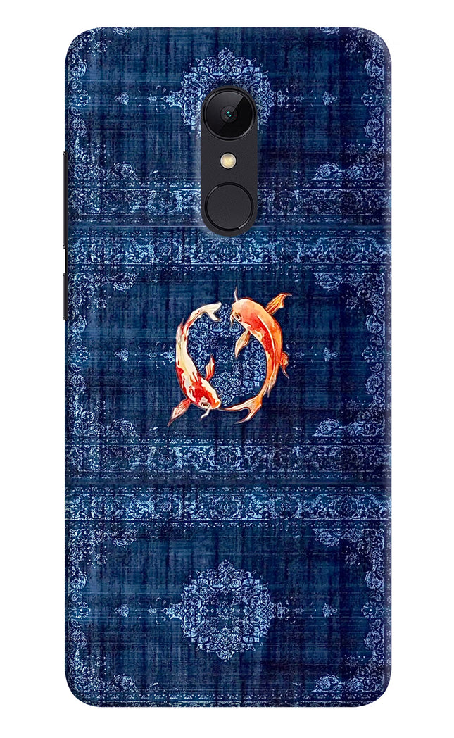 Koi Blue Redmi Note 5 Hard Case Back Cover by Casekaro