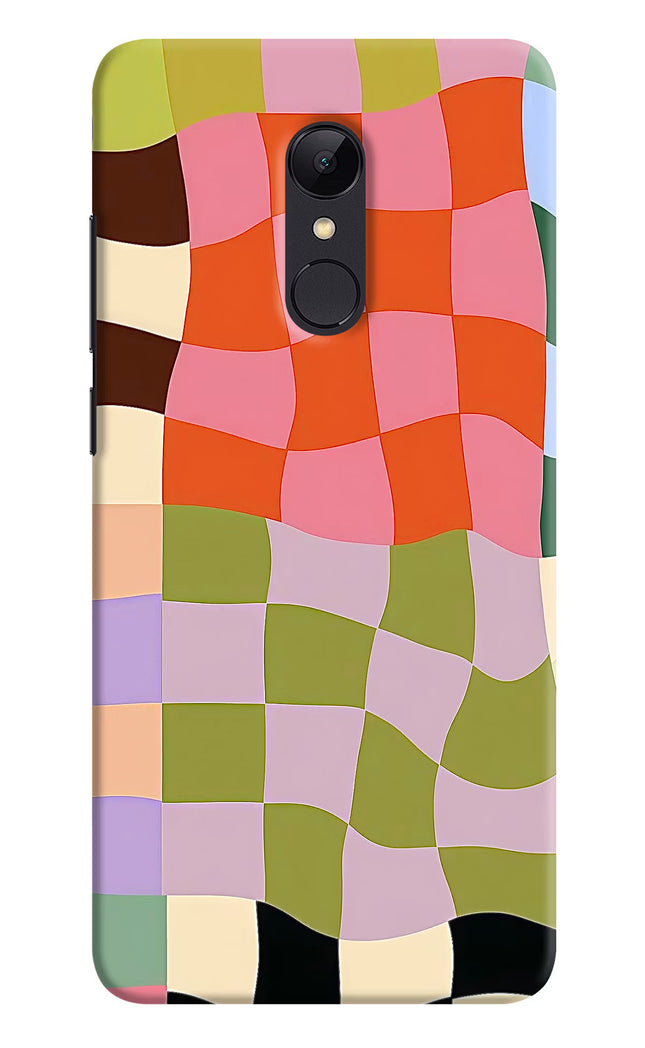 Wavy Grid Redmi Note 5 Hard Case Back Cover by Casekaro