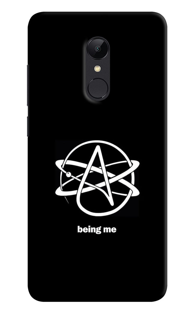 Atheist Symbol Redmi Note 5 Hard Case Back Cover by Casekaro