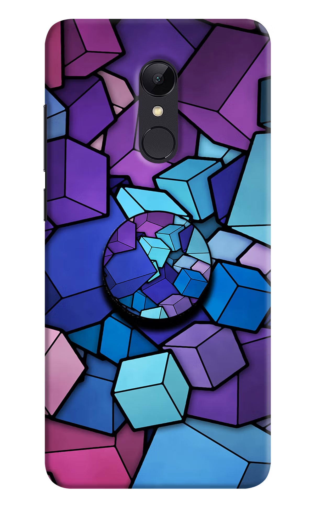 Cubic Abstract Redmi Note 5 Pop Case by Casekaro