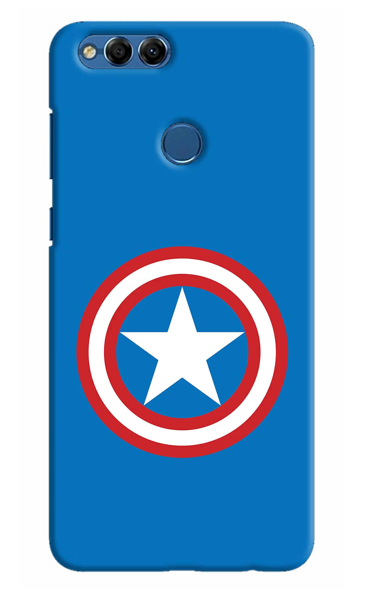 Captain America Logo Honor 7X Hard Case Back Cover by Casekaro