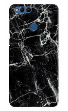 Black Marble Texture Honor 7X Hard Case Back Cover by Casekaro