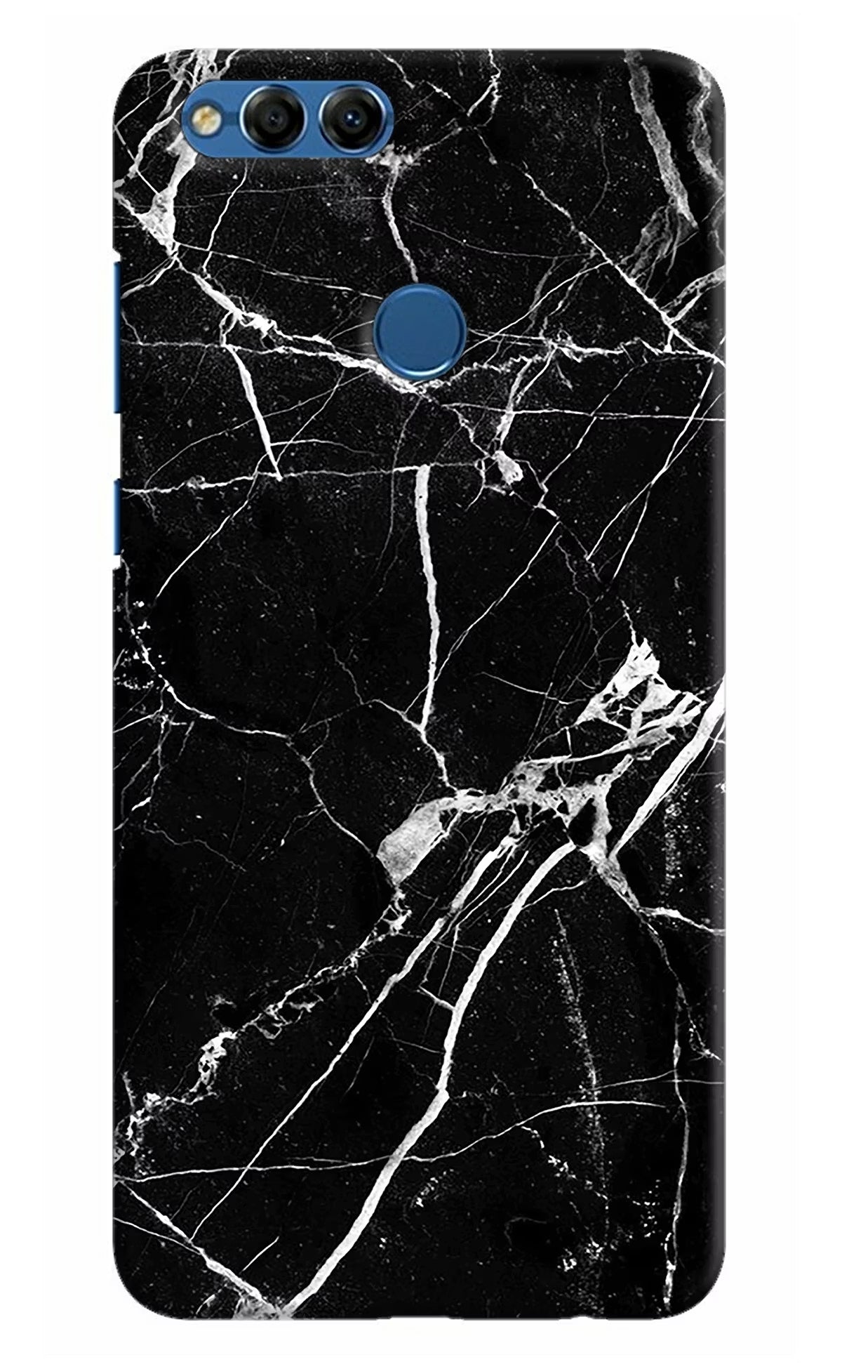 Black Marble Pattern Honor 7X Hard Case Back Cover by Casekaro