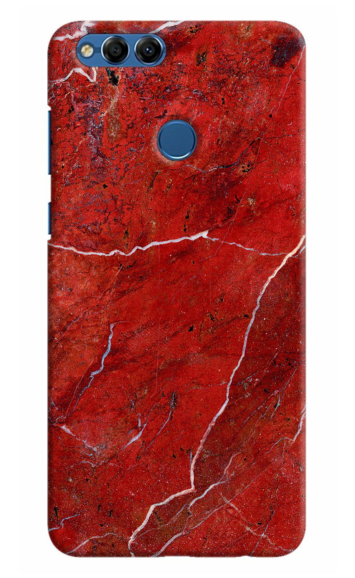 Red Marble Design Honor 7X Hard Case Back Cover by Casekaro