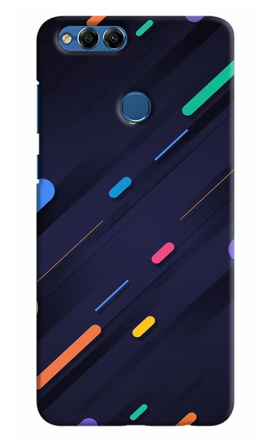 Abstract Design Honor 7X Back Cover, Hard case