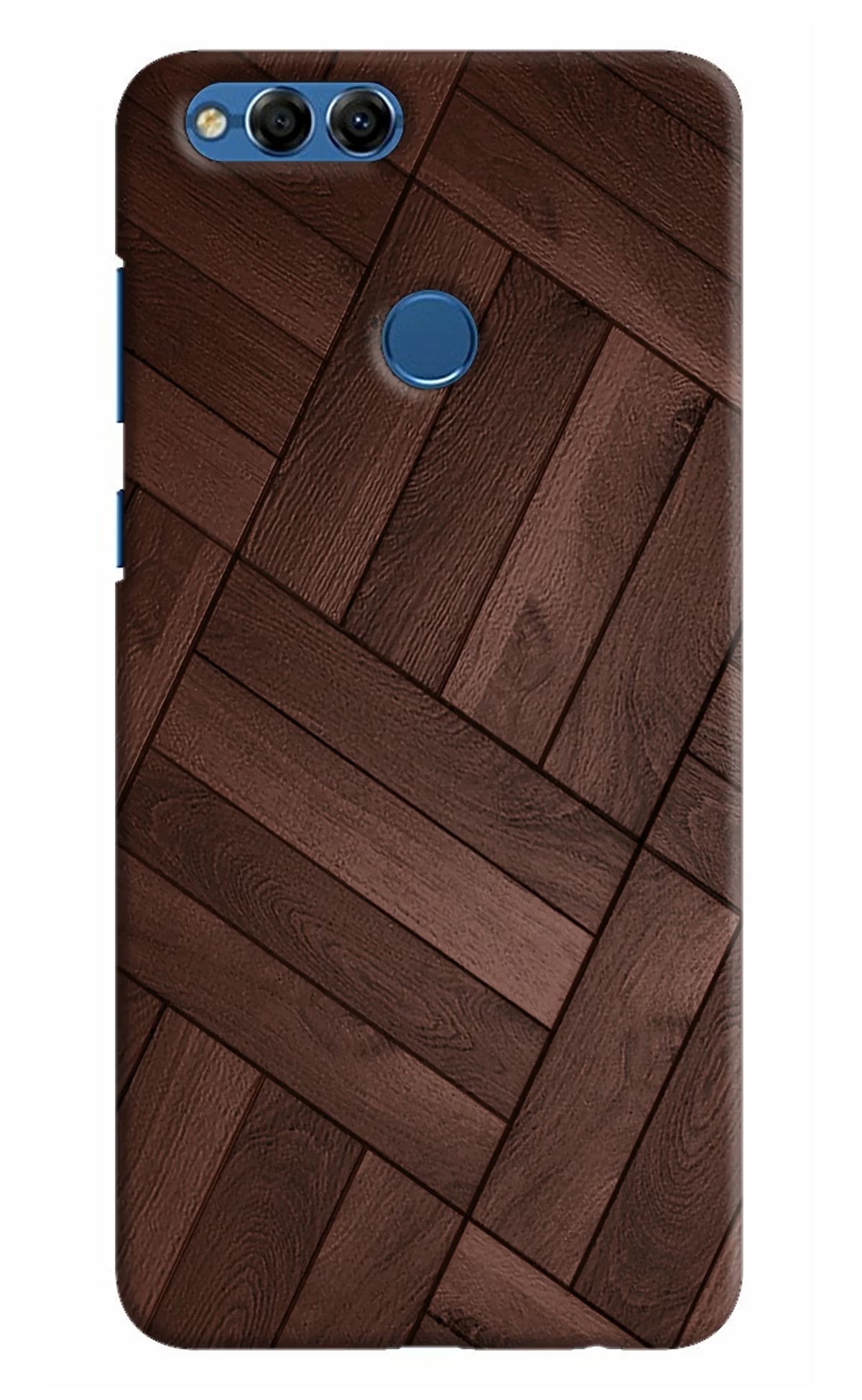 Wooden Texture Design Honor 7X Hard Case Back Cover by Casekaro