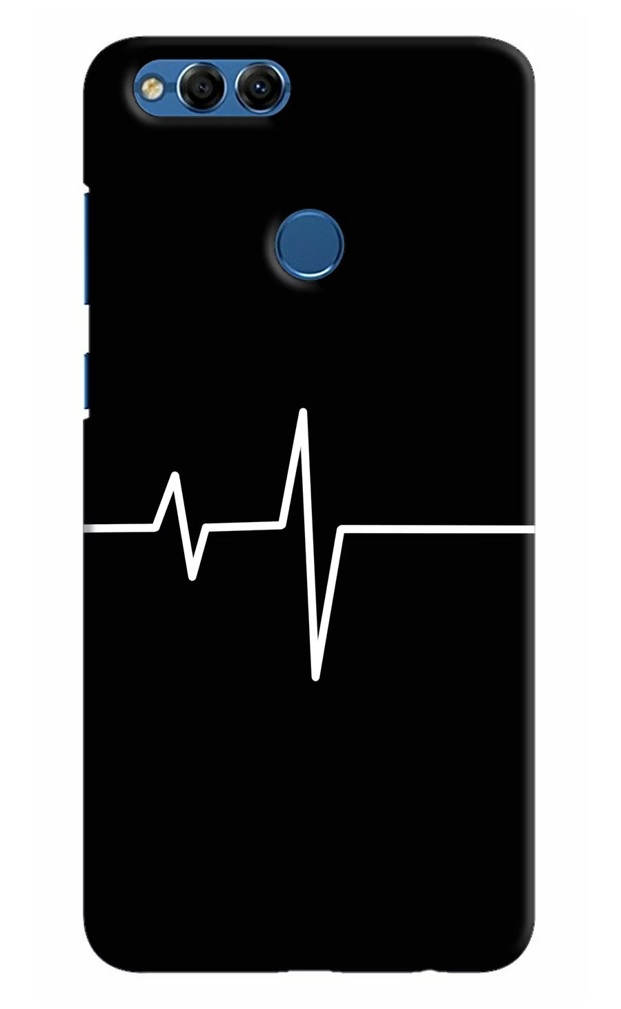 Heart Beats Honor 7X Back Cover, Hard case