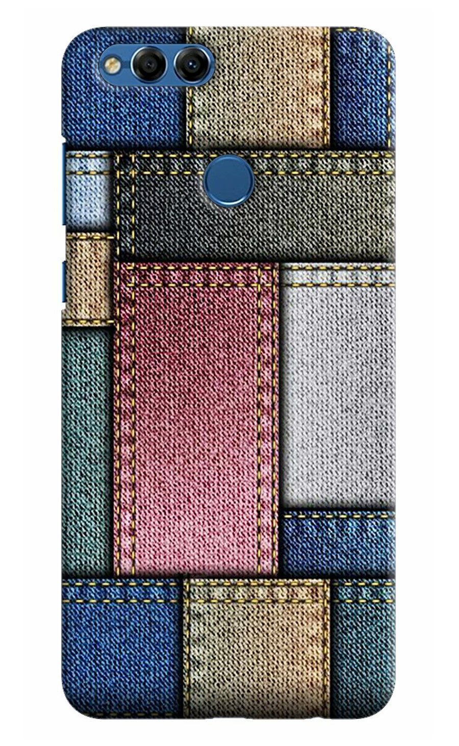Multicolor Jeans Honor 7X Back Cover, Hard case