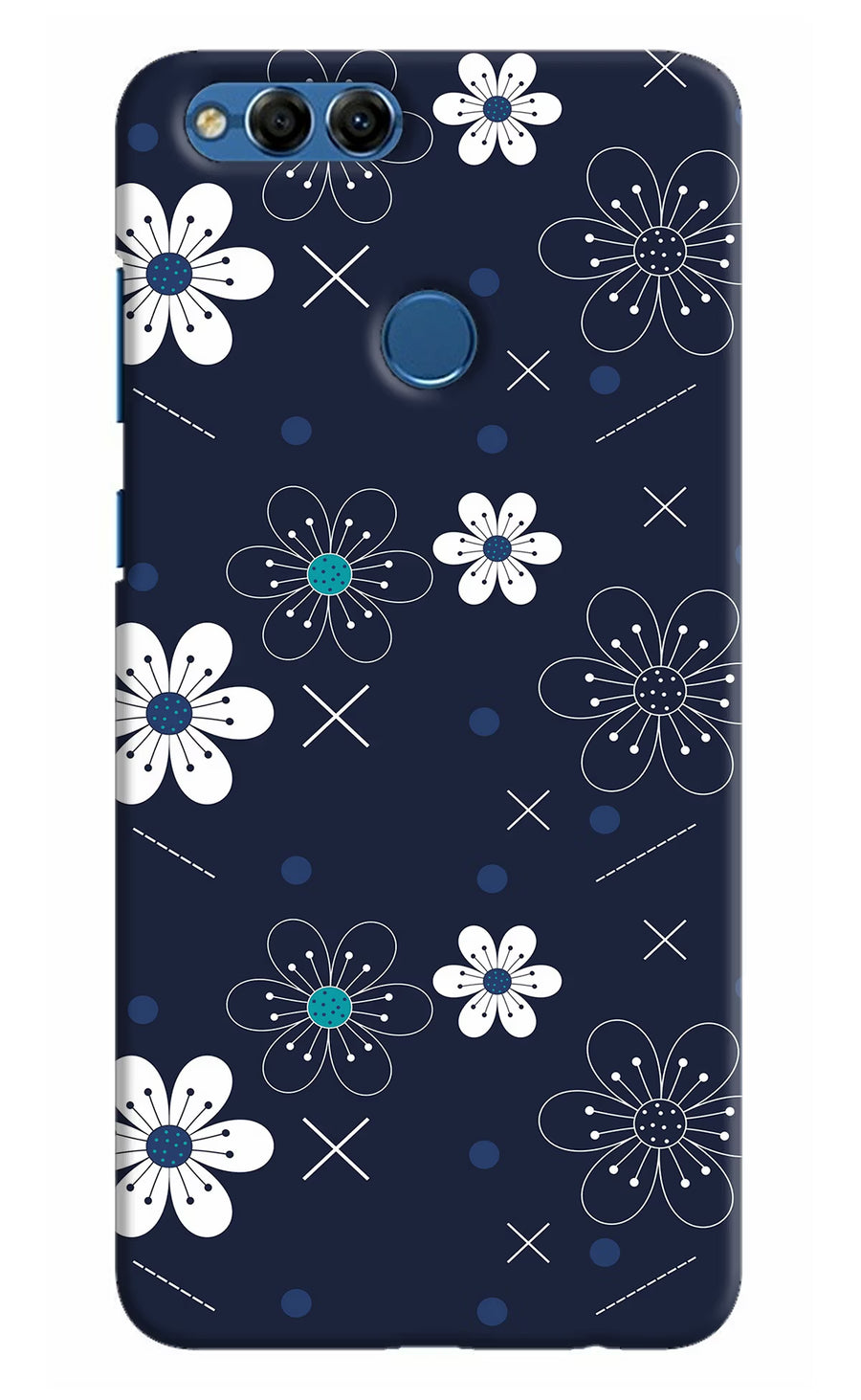 Flowers Honor 7X Back Cover, Hard case
